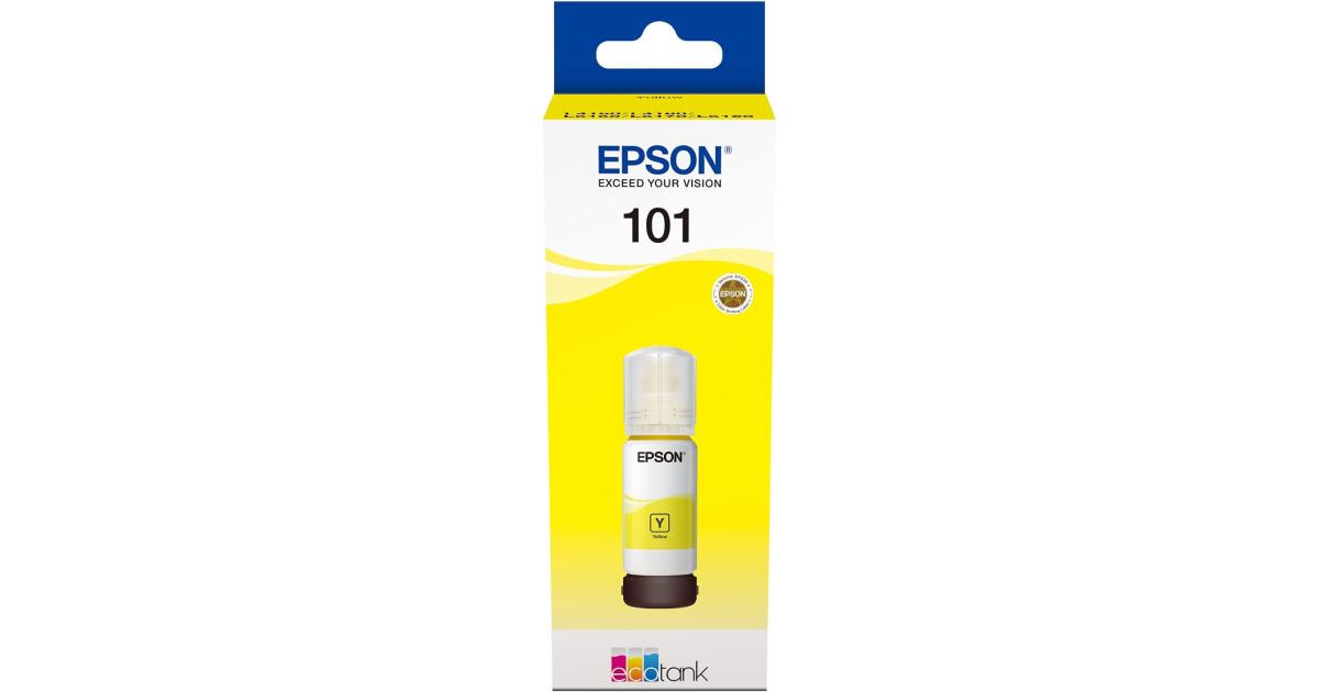 Genuine Epson 101 EcoTank Ink Bottle 70 ml - Yellow