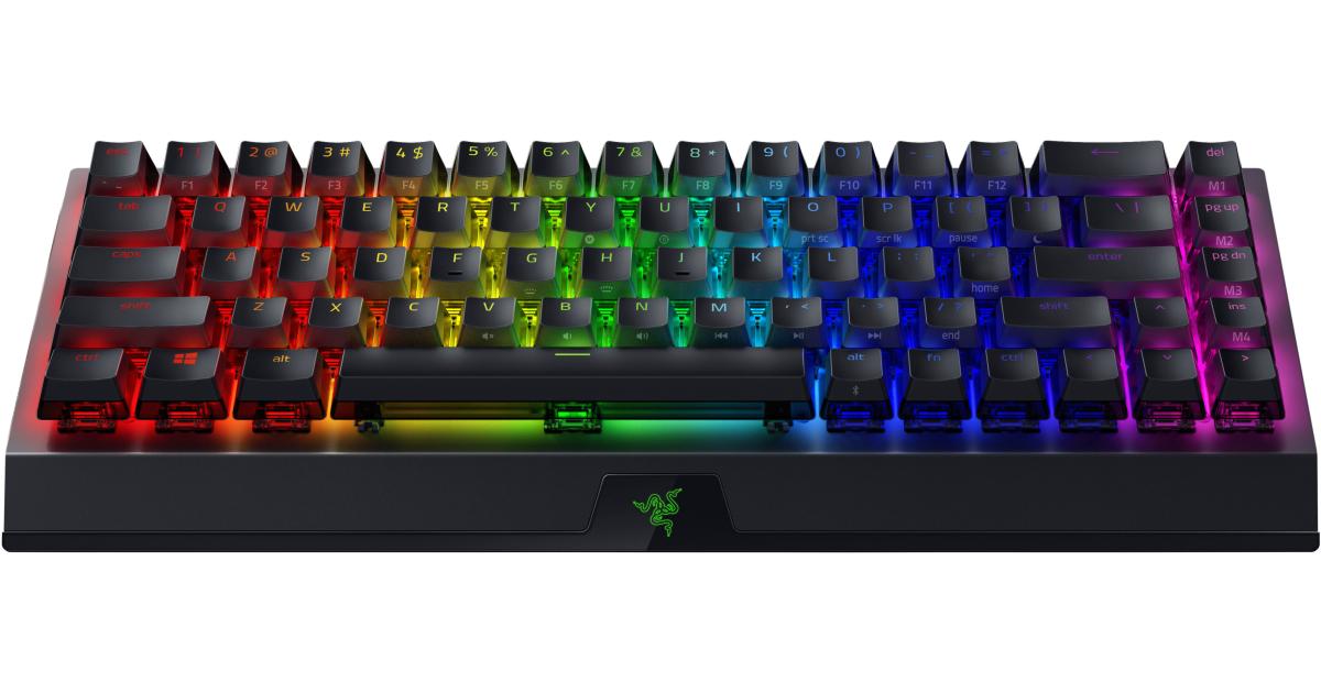 Razer BlackWidow V3 Mini HyperSpeed 65% Wireless Mechanical Green Switches Phantom Pudding Keycaps up to 200Hrs Battery Life