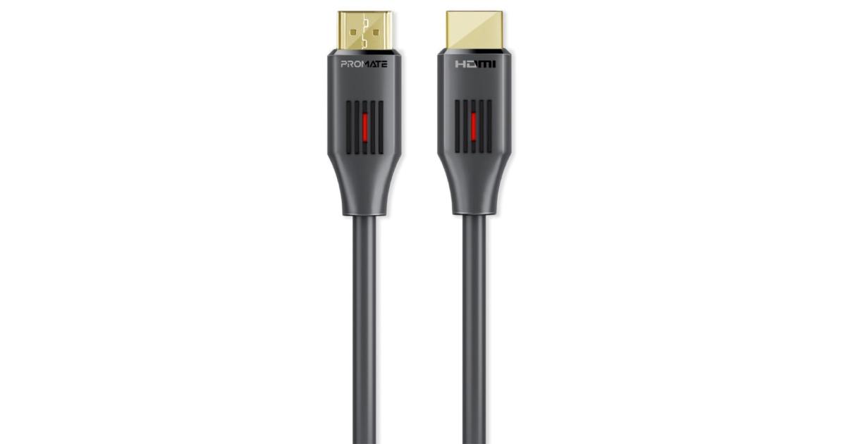 Promate ProLink4K60-500 HDMI 2.0 Cable 4K@60Hz Slim 5m 3D Video Support 18Gbps Bandwidth Ethernet Support & Gold-Plated Connectors