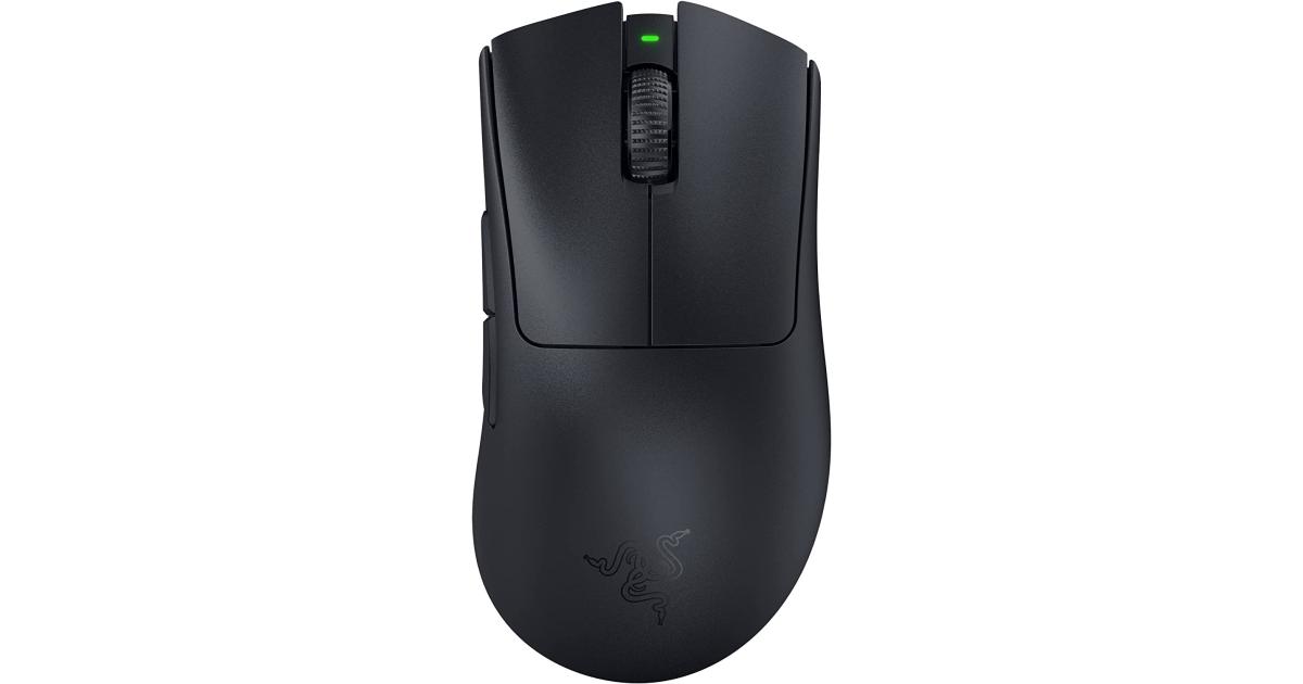 Razer DeathAdder V3 Pro HyperSpeed Wireless 63g Lightweight Focus Pro 30K Optical Sensor Switches Gen-3 - Black