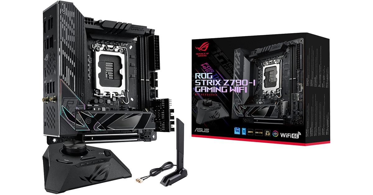 لوحة أم ألعاب (Motherboard) ASUS ROG Strix Z790-I WiFi 6E LGA 1700 Intel Z790 mini-ITX Thunderbolt 4 USB Type-C