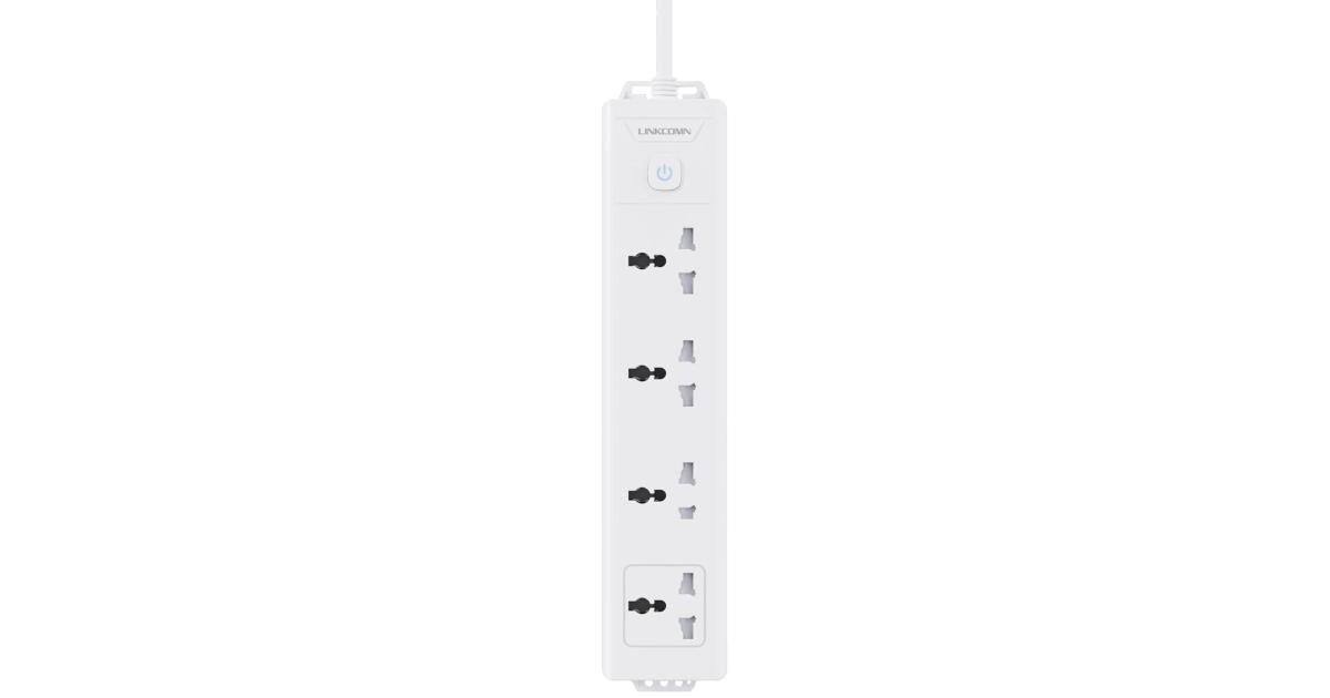LINKCOMN LC-PS401 Power Strip 4-Outlet w/ 1.5m Power Cord