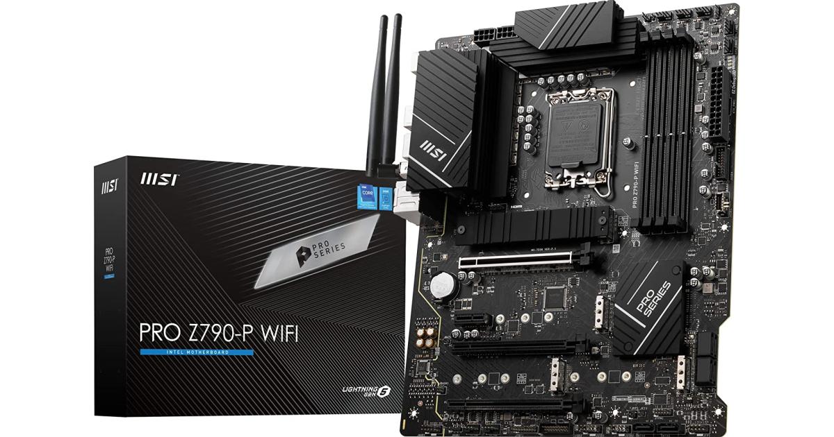 لوحة أم (Motherboard) MSI PRO Z790-P WIFI DDR5 LGA 1700 Intel Z790 SATA 6Gb/s DDR5 ATX