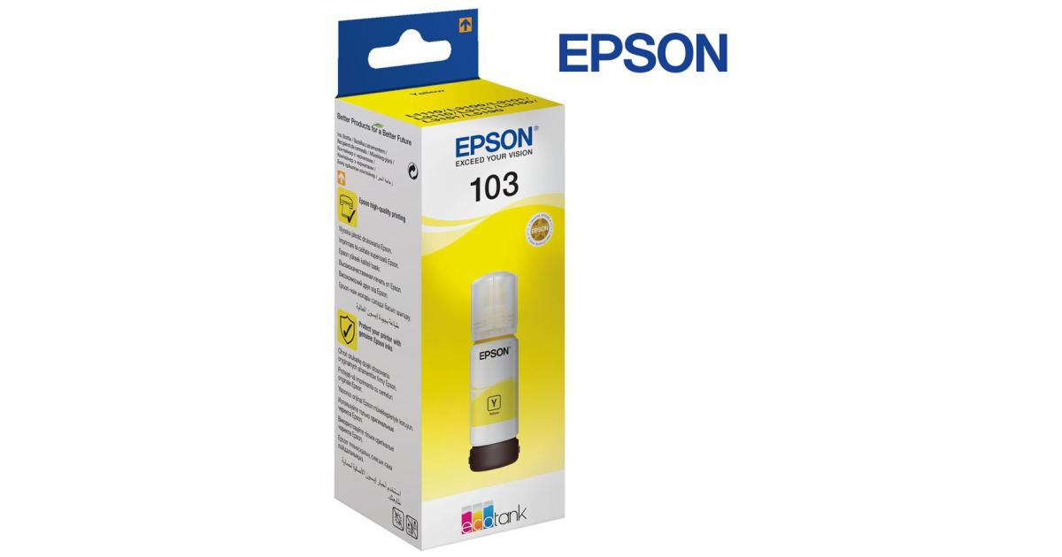 Genuine Epson 103 EcoTank Ink Bottle 65 ml - Yellow