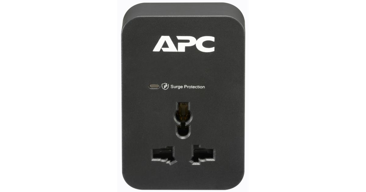 APC SurgeArrest Essential Surge Protector 1x Universal Outlet Plug - UK Input