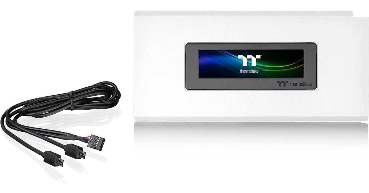 Thermaltake Ceres 500 LCD Panel Kit 3.9" LCD Display Supported by TT RGB Plus 2.0 Software Presents Real Time Information - White
