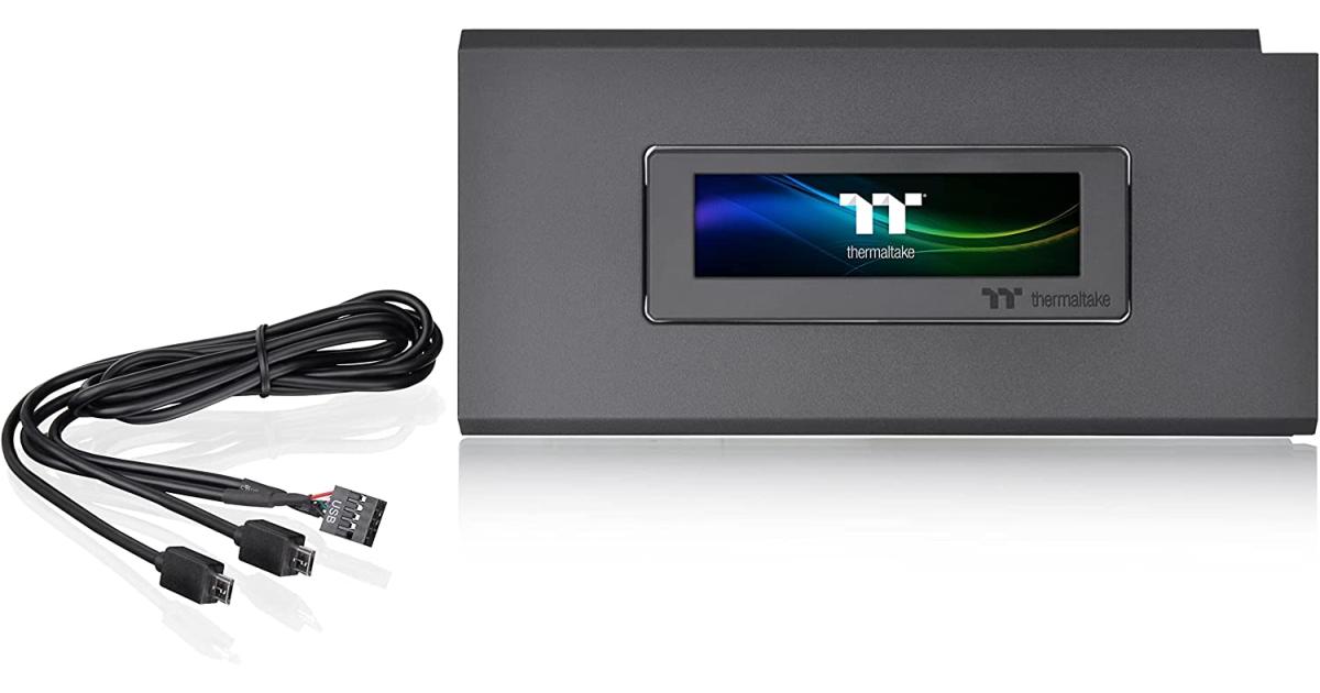 Thermaltake Ceres 500 LCD Panel Kit 3.9" LCD Display Supported by TT RGB Plus 2.0 Software Presents Real Time Information - Black