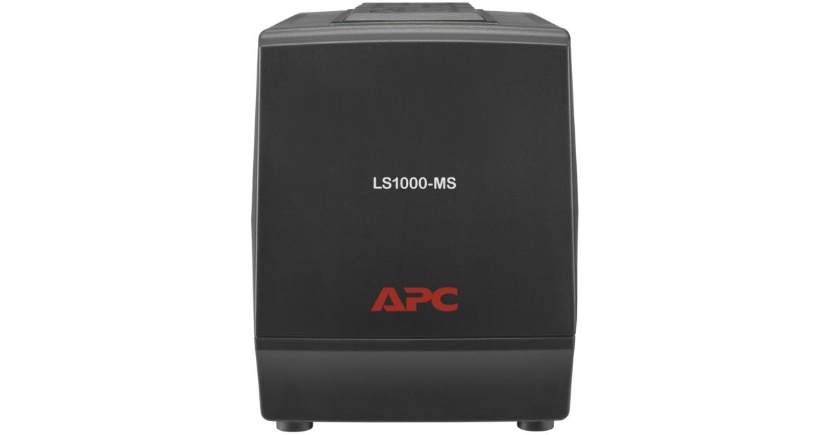 APC Line-R 1000VA 500W Automatic Voltage Regulator 3 Universal Outlets 230V - Black