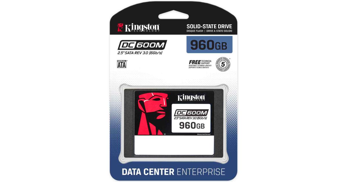 Kingston DC600M 960GB Enterprise-Class Enterprise-class For Data Center & Server 2.5" SATA SSD