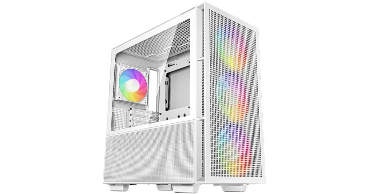Deepcool CH560 Mid Tower High Air Flow w/ 3x140mm + 1x120mm ARGB Fans - White