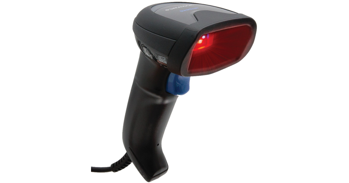 Datalogic QuickScan QW2520 Handheld Barcode Scanner Kit - Cable Connectivity 1D & 2D - Black