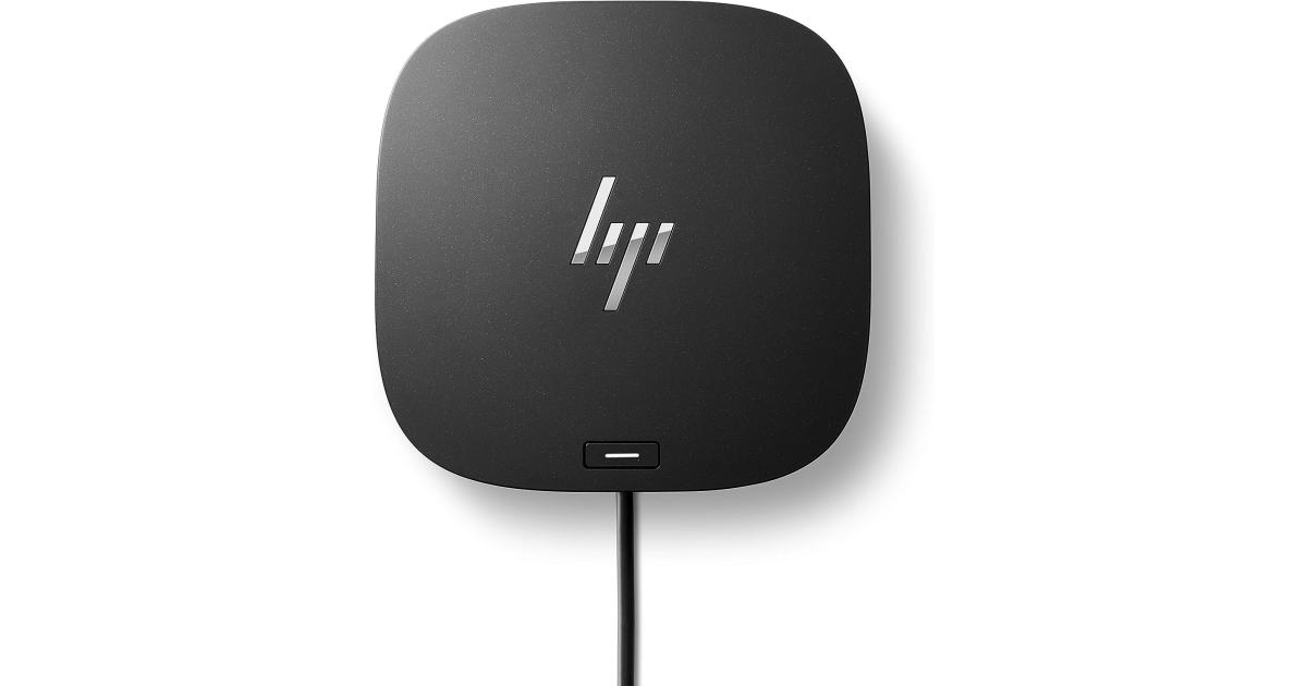 HP USB-C Dock G5 Docking Station, 4K Triple Display Support, 100W Power Delivery, HDMI 2.0, DisplayPort 1.4, USB-A/C Ports, Universal Notebook Compatibility, Black - 5TW10AA
