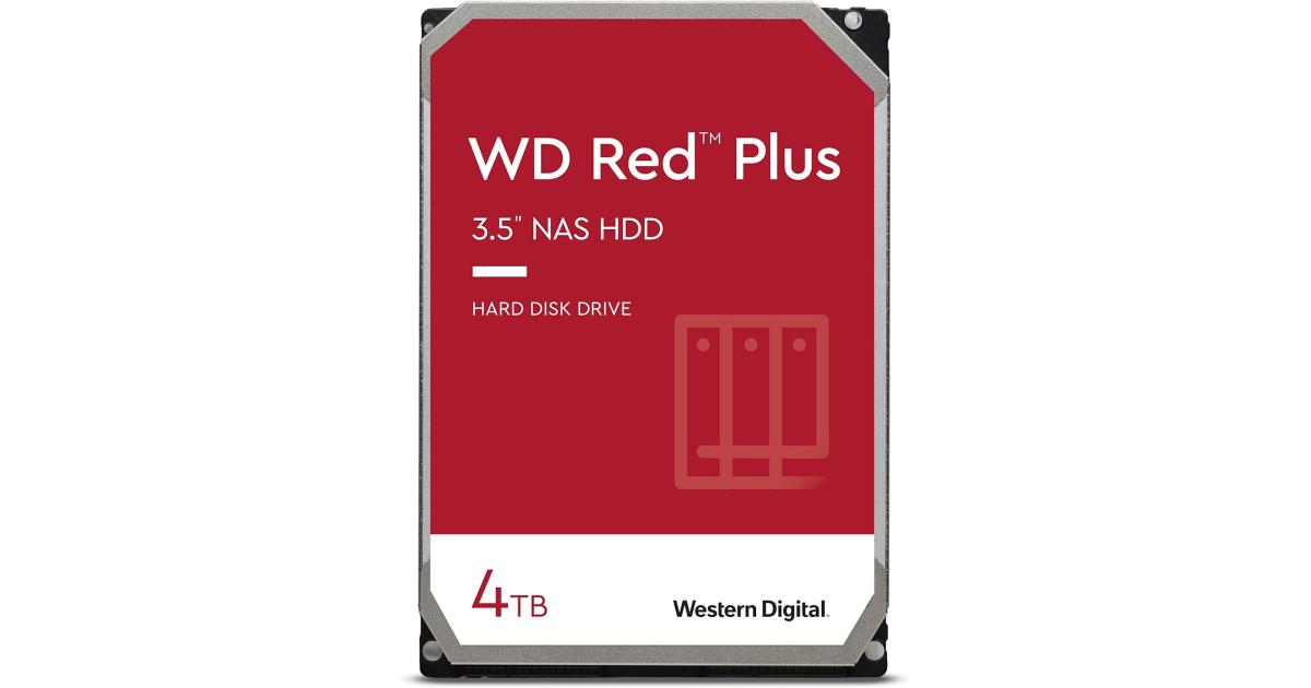 هارديسك (HDD) Western Digital 4TB WD Red Plus NAS Internal HDD 5400 RPM 256MB Cache