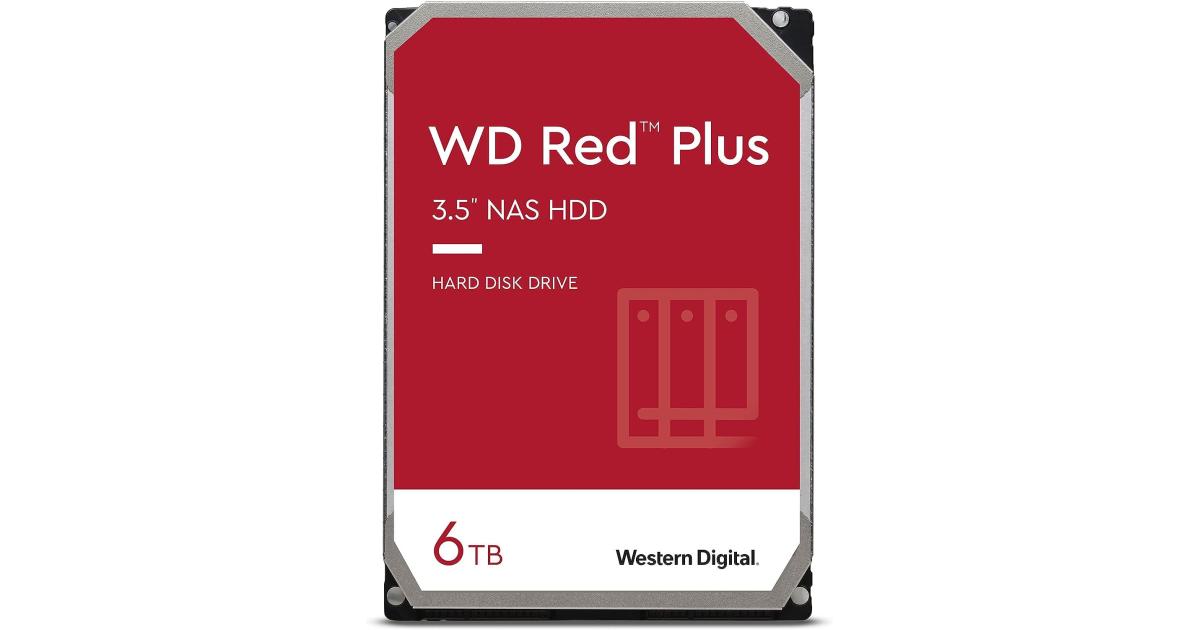 هارديسك Western Digital 6TB WD Red Plus NAS Internal 256 MB Cache 3.5" Internal