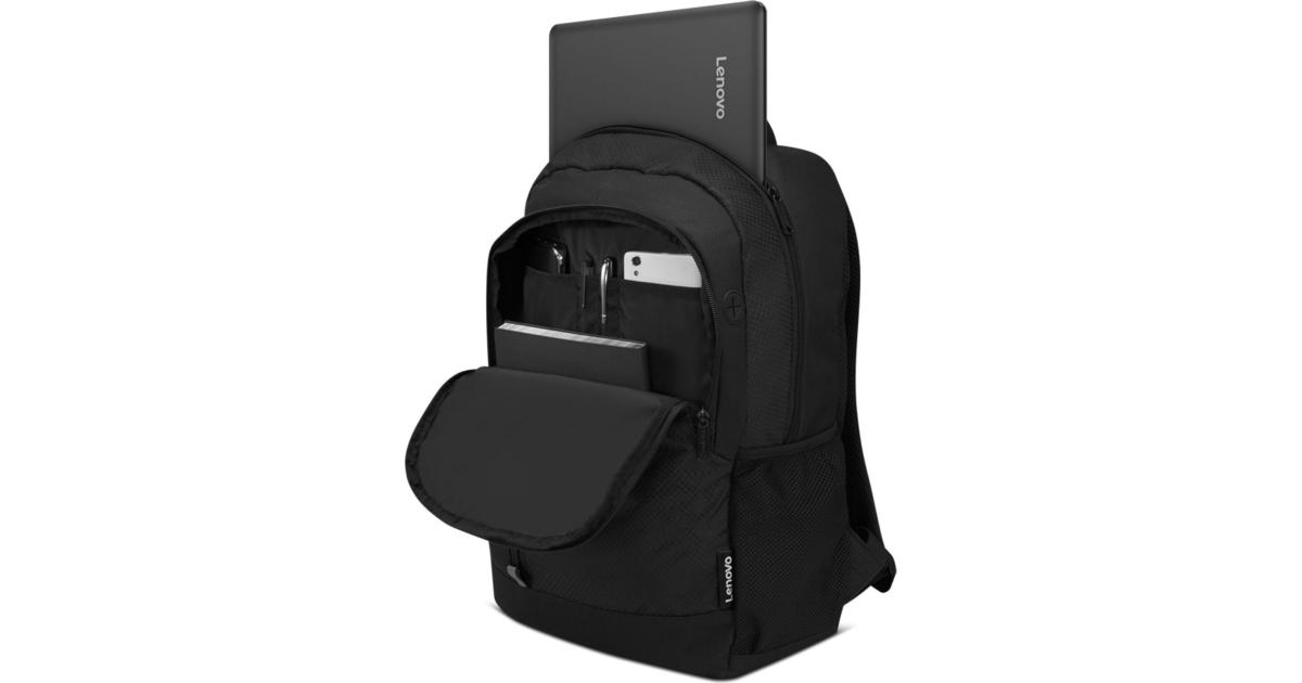 Lenovo Select Targus 16" Sport Backpack Sporty Outside & Business Inside Lightweight Large Zippered Two Water Bottle - Black