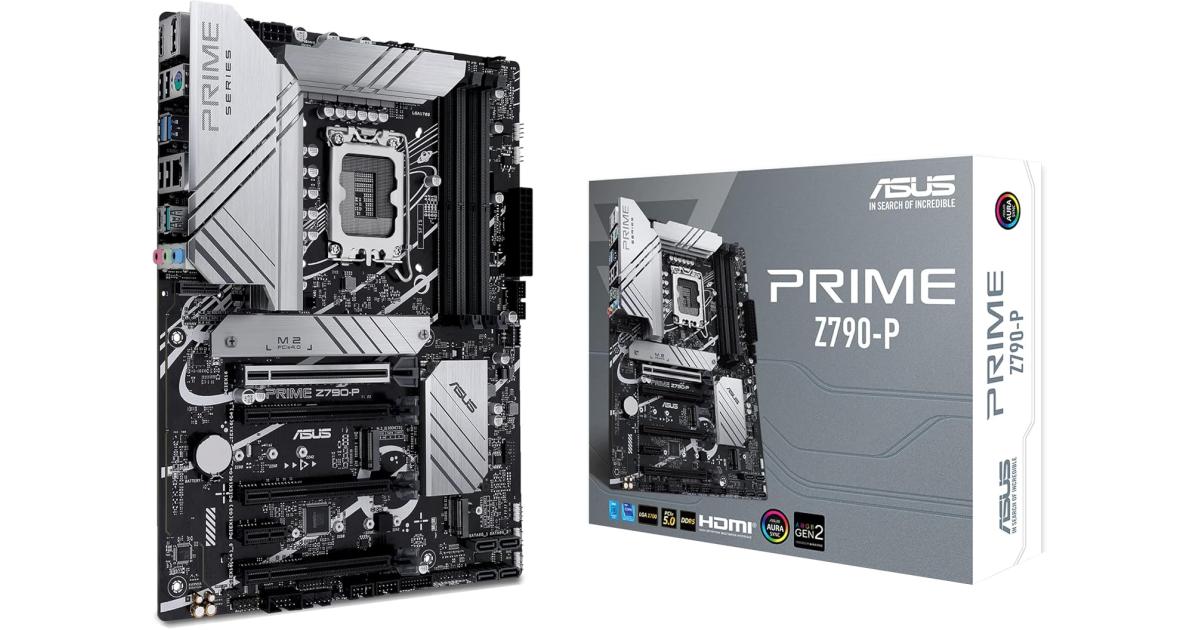 لوحة أم (Motherboard) ASUS Prime Z790-P DDR5 Intel 13th&12th Gen ATX 3x M.2 Thunderbolt 4 RGB Lighting