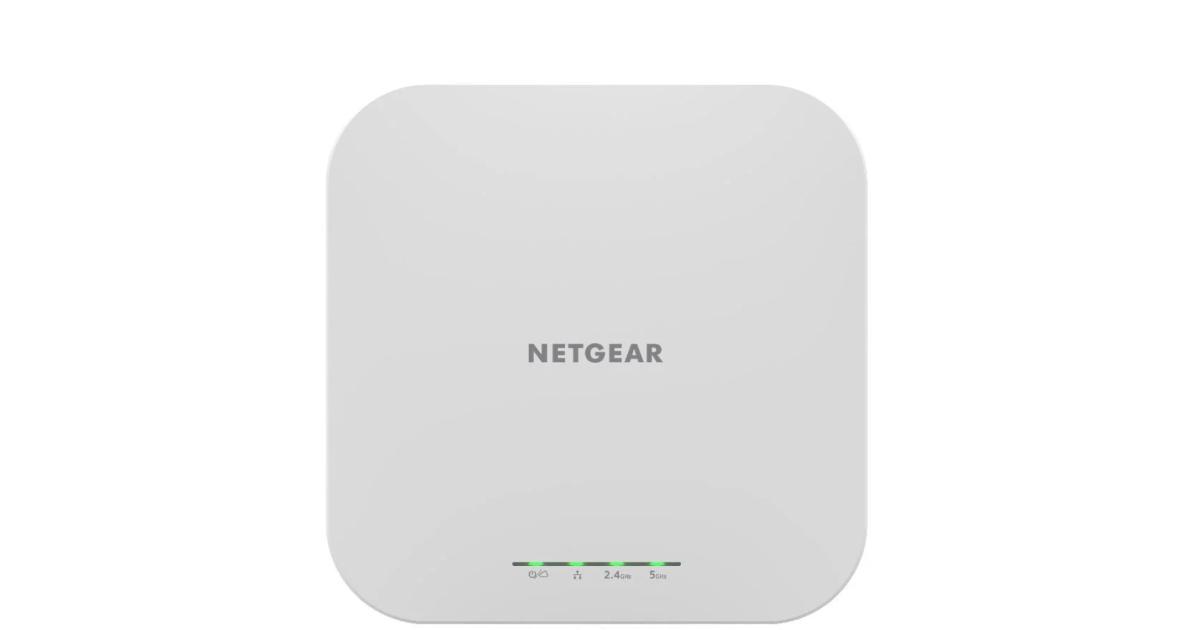NETGEAR (WAX610) Cloud Managed Access Point Wi-Fi 6 AX1800 Dual Band PoE with a 2.5GbE port Multi-Gig Insight Managed Enterprise level security