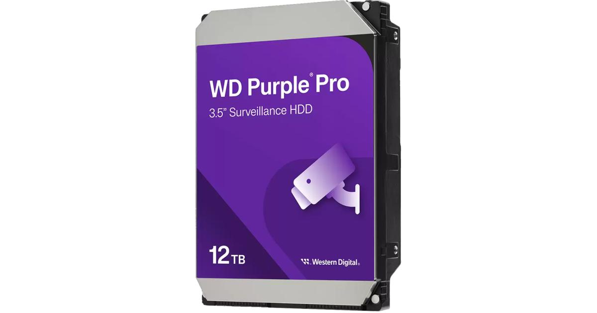 هارديسك (HDD) WD 12TB WD Purple Pro Surveillance 3.5" SATA 7200 RPM 512 MB Cache