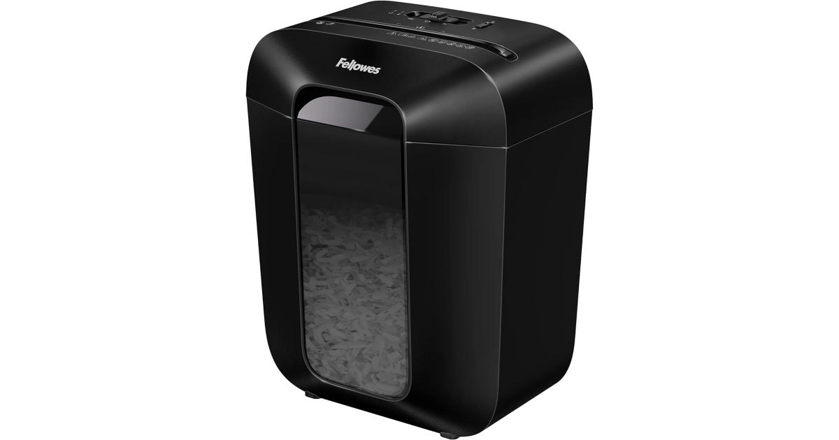 Fellowes Powershred LX50 9-Sheet Cross-Cut Level P-4 Security Grade 4.4-Gallon Bin Paper Shredder