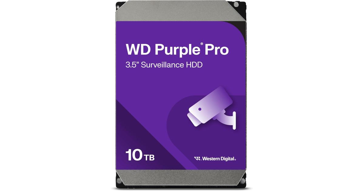 هارديسك (HDD) WD 10TB WD Purple Pro Surveillance 3.5" SATA 7200 RPM 512 MB Cache