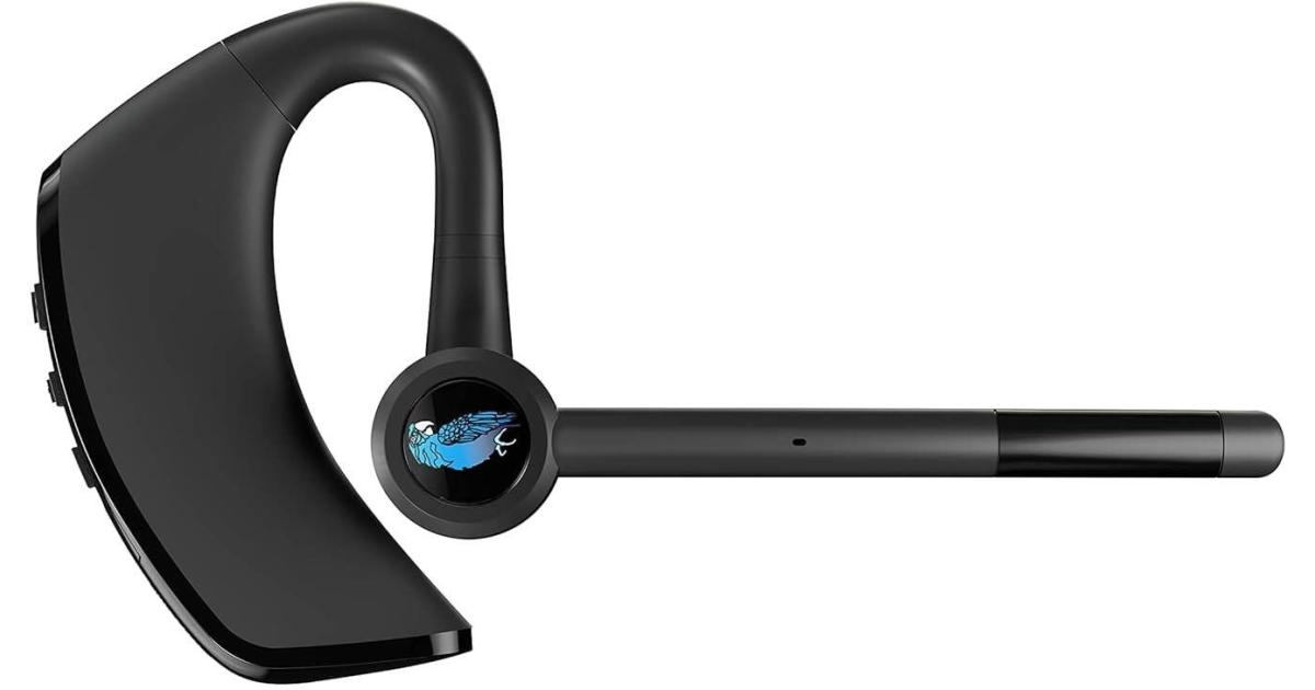 سماعة رأس BlueParrott M300-XT Noise Cancelling Hands-free Mono Bluetooth , Mobile Phones with up to 14 Hours of Talk Time, On-The-Go Mobile Professionals & Drivers, Black