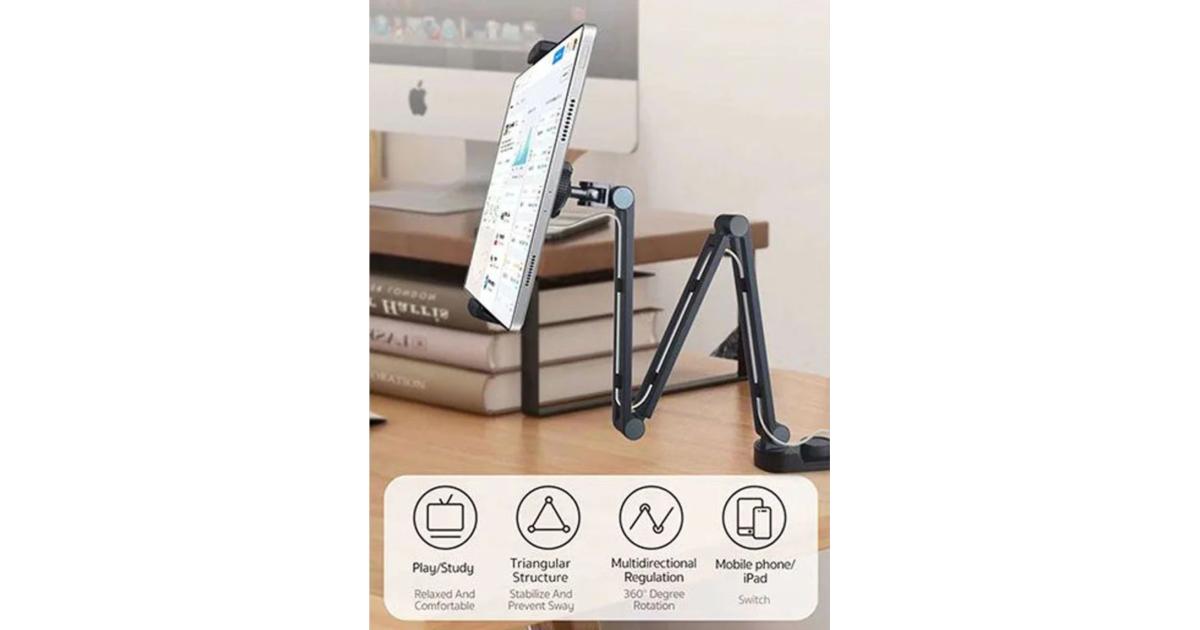 Coteci SD-57 Aluminum Alloy Multi-angle Telescopic Boom - Black