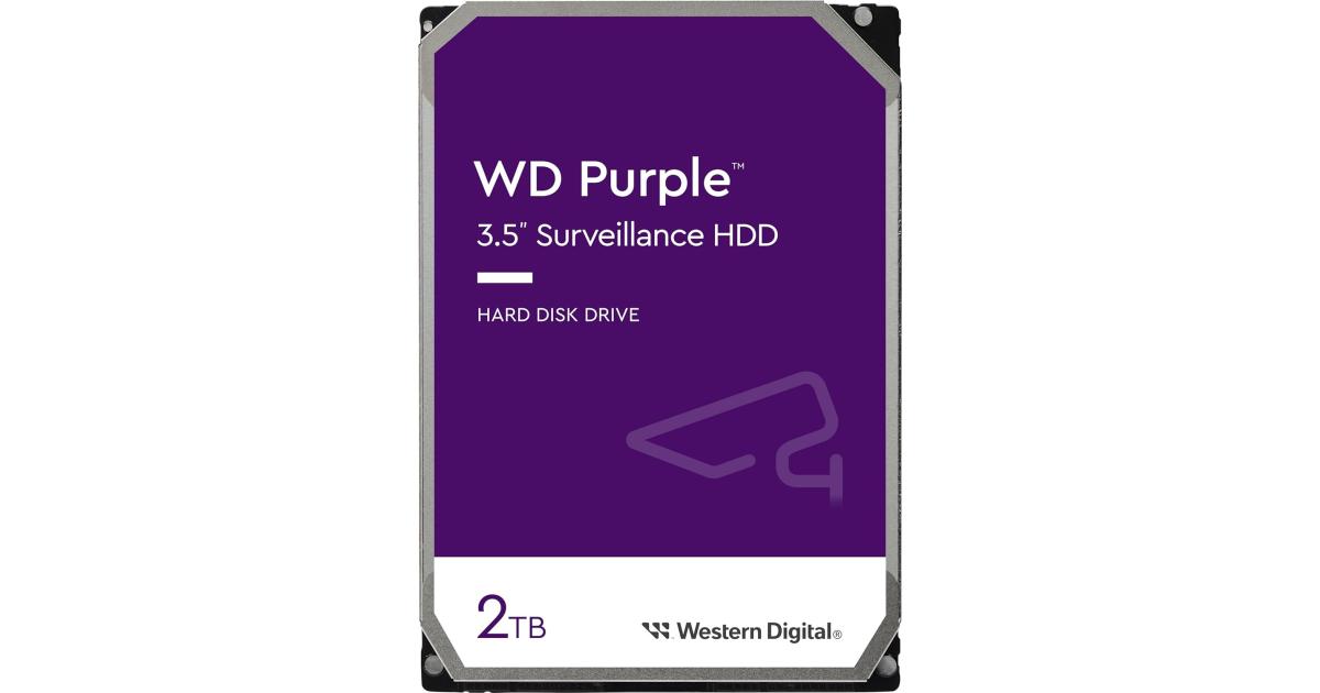 هارديسك (HDD) WD 2TB Purple Surveillance Internal HDD 64 MB Cache 3.5" SATA