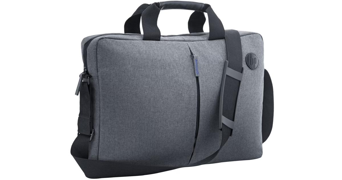 HP Essential 15.6 Inch (39.6 cm) Grey TopLoad Briefcase Messenger Bag for Laptop/Chromebook/Mac