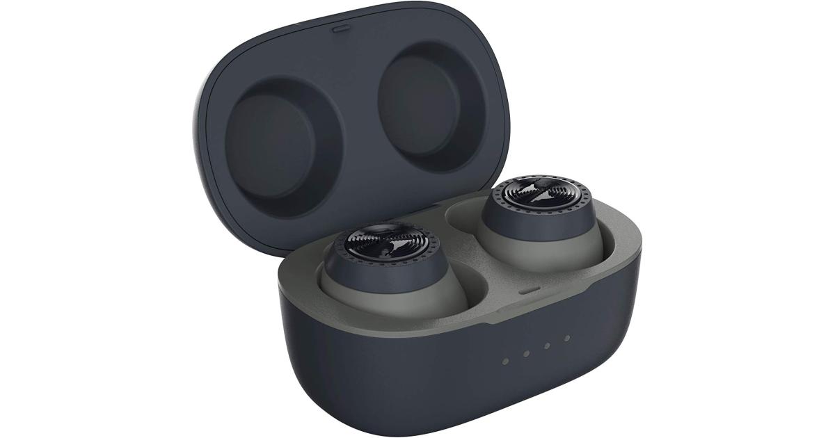 Motorola VerveBuds 200 Wireless Earbuds For Sport Gym Exercise Fitness IPX5 Comfortable Fit Compatible w/ Voice Assistants 3 Buds Sizes - Black