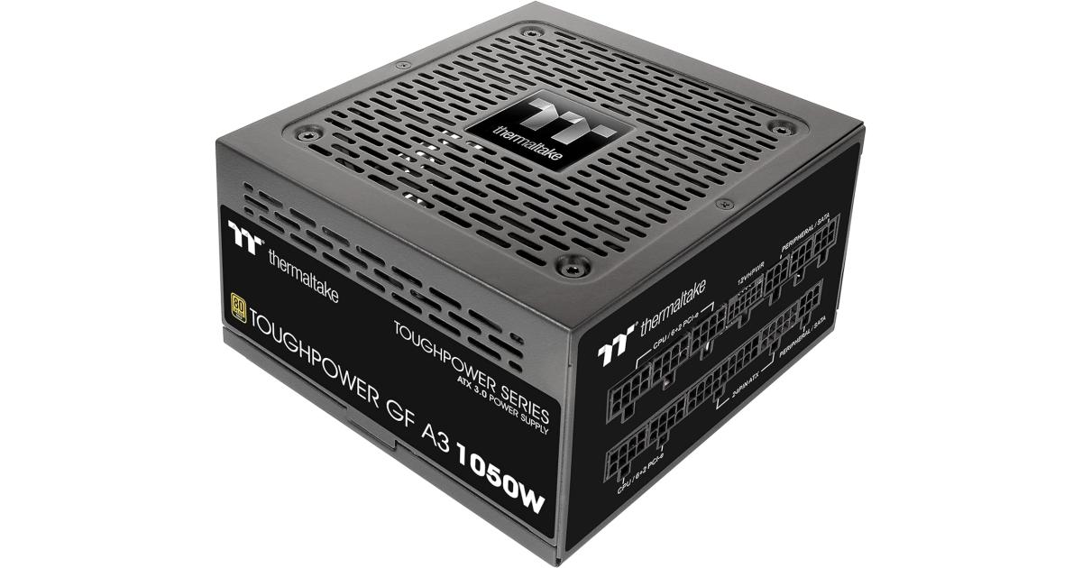 Thermaltake Toughpower GF A3 1050W 80+ Gold Full Modular True 600W 12VHPWR Connectors ATX 3.0 PCI-E 5.0 Premium Edition