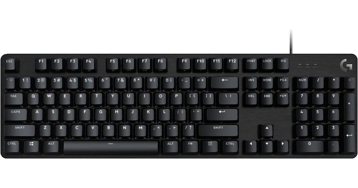 Logitech G413 SE Full-Size Mechanical Backlit Tactile Mechanical Switches Anti-Ghosting For Windows & macOS - Black Aluminum
