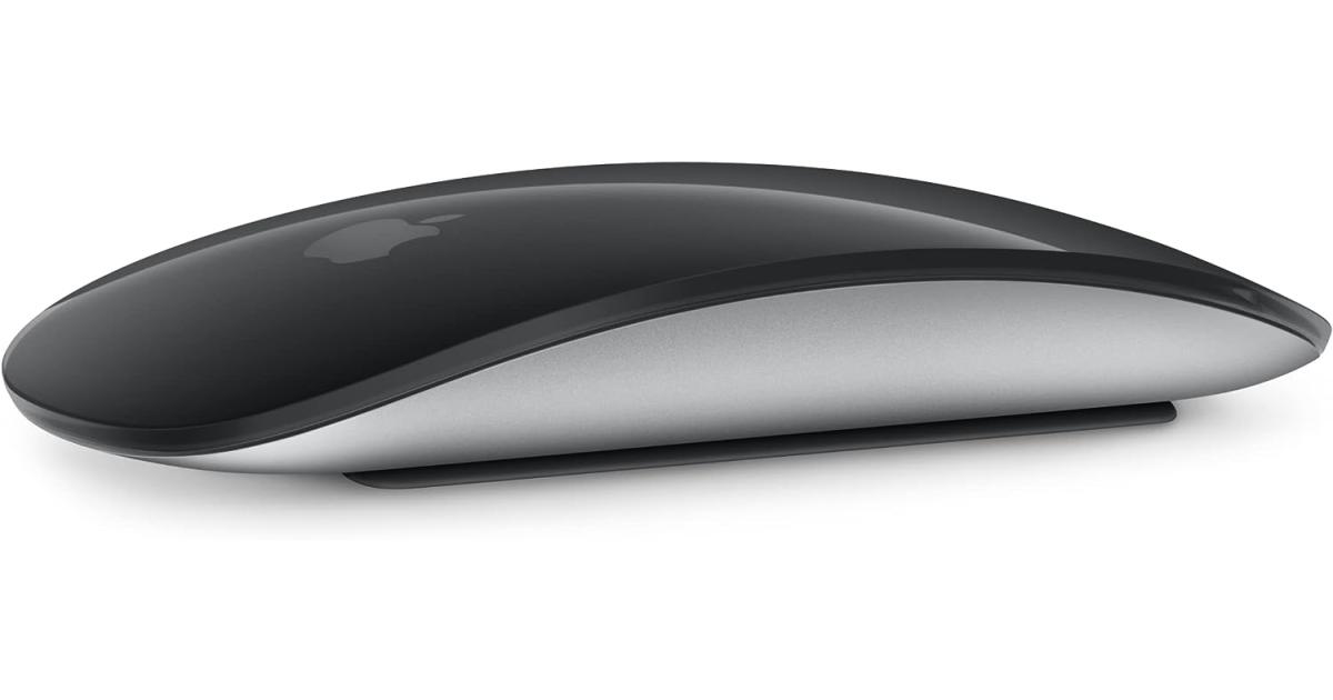 ماوس Apple Magic 2024 (Wireless, Rechargable) Multi-Touch Surface - Black Edition
