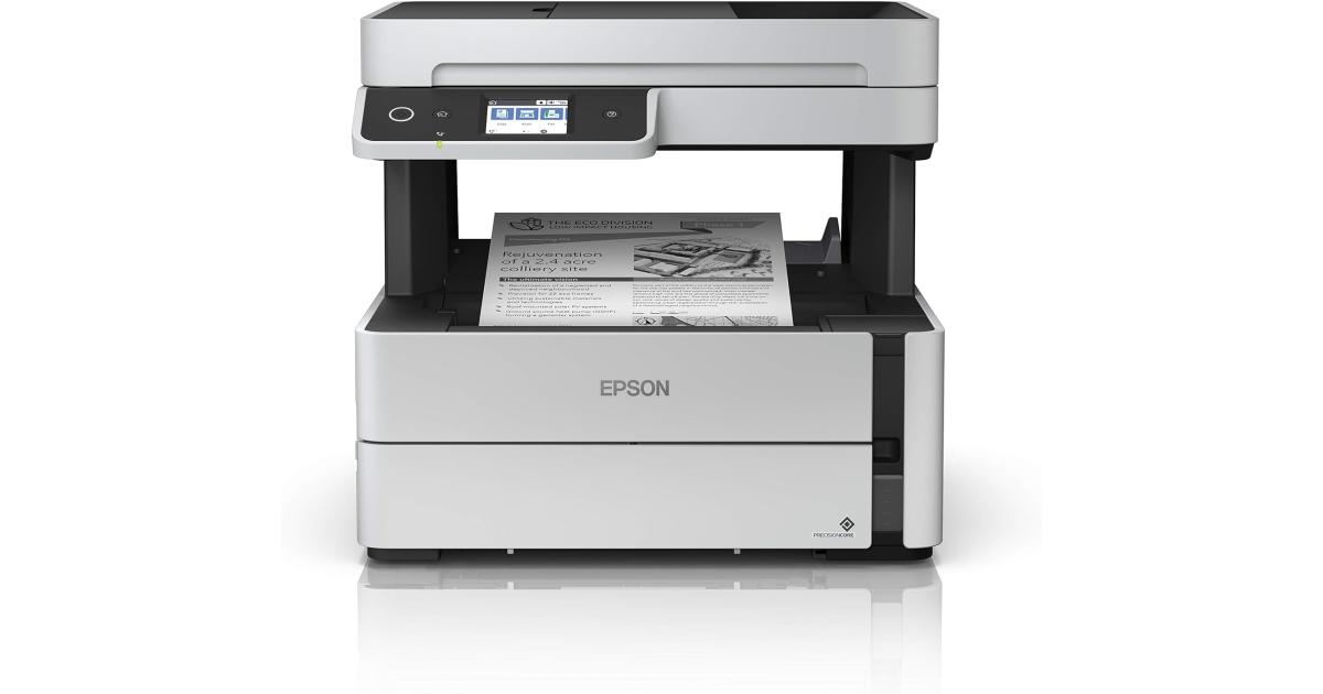 Epson EcoTank ET-M3170 Monochrome All-in-One Wireless Multi-function Machine (Copy/Print/Scan/Fax) - Black