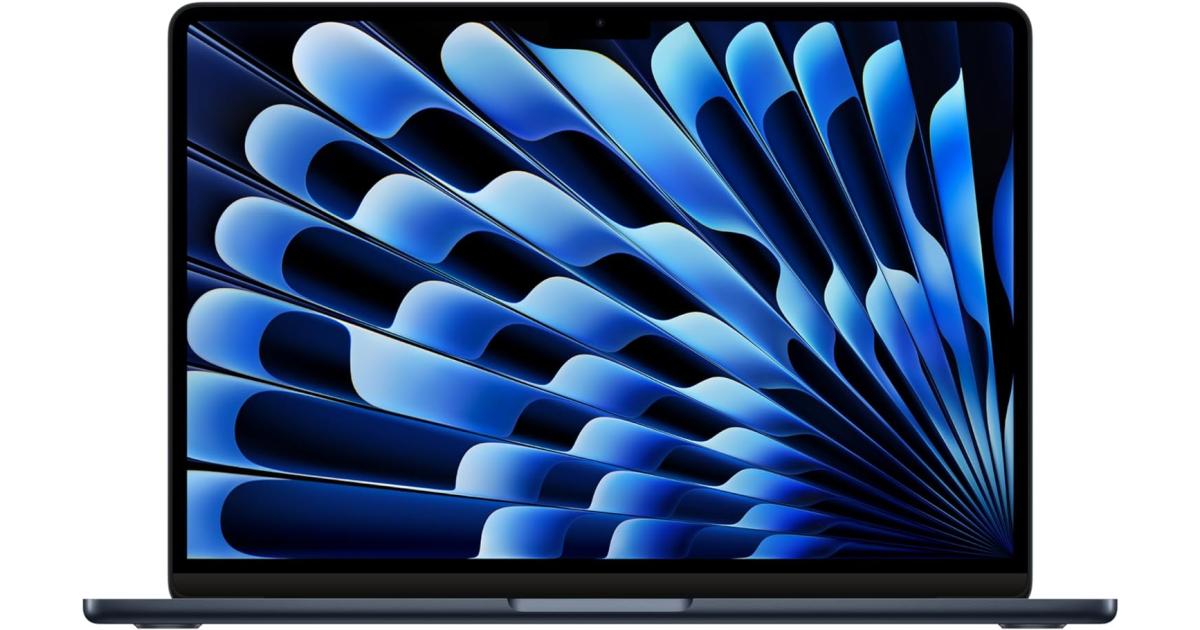لابتوب آبل MacBook Air Apple NEW 13 (2025) Apple M4 (512GB/24GB) 10‑Core CPU & 10‑Core GPU Retina True Tone , Midnight