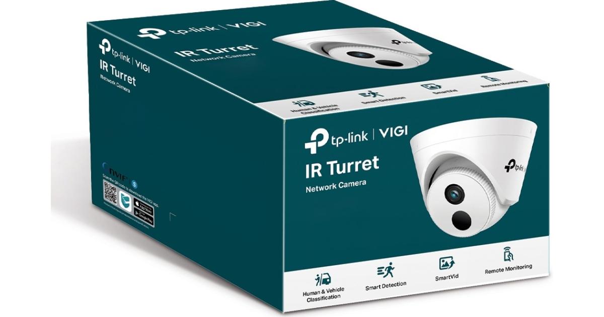 TP-Link VIGI C440I 4MP IR Turret Network Camera Human & Vehicle Classification Smart Detection H.265+ Corridor Mode PoE Flexible Management
