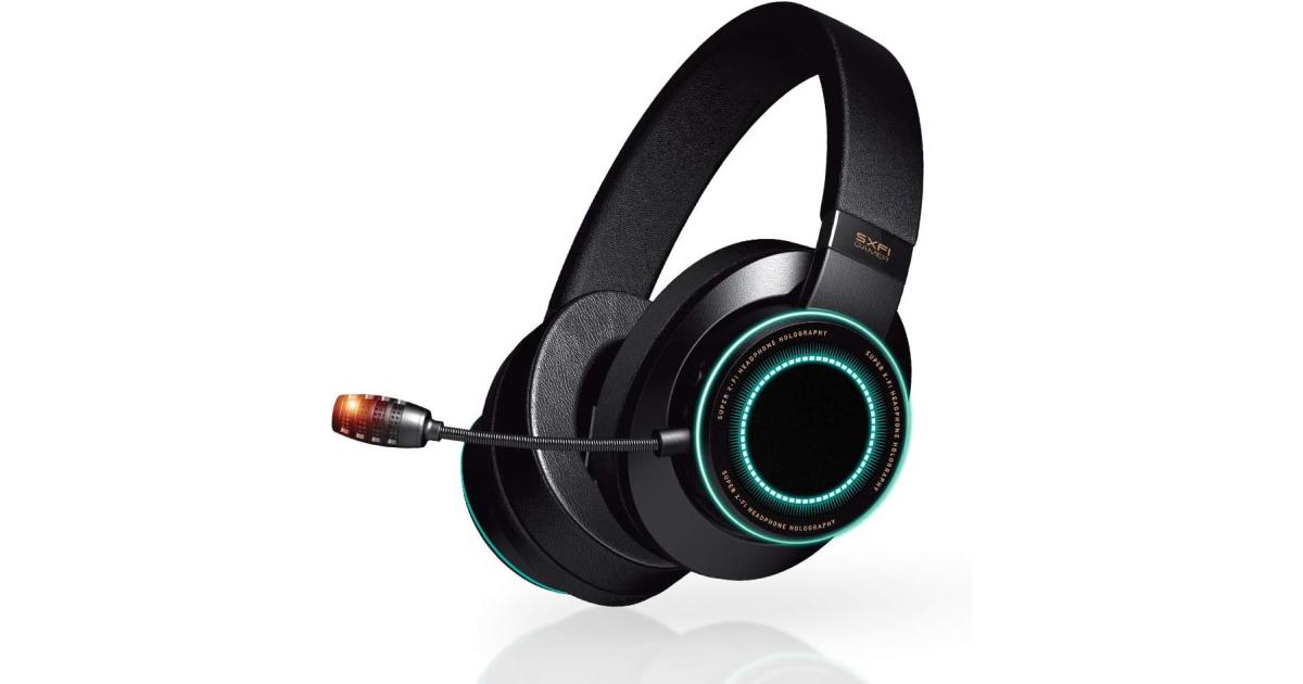 Creative SXFI Gamer USB-C Pro-Grade ANC CommanderMic Super X-Fi Battle Mode Optimized for Action RPG & FPS on PC, PS4 and Nintendo Switch