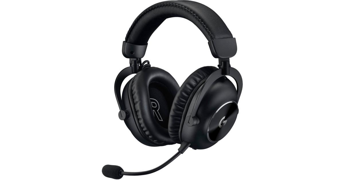 Logitech G PRO X 2 Wireless with Blue Voice DTS 7.1 and 50mm PRO-G Drivers Detachable Mic For PC, PS5, PS4, Switch - Black