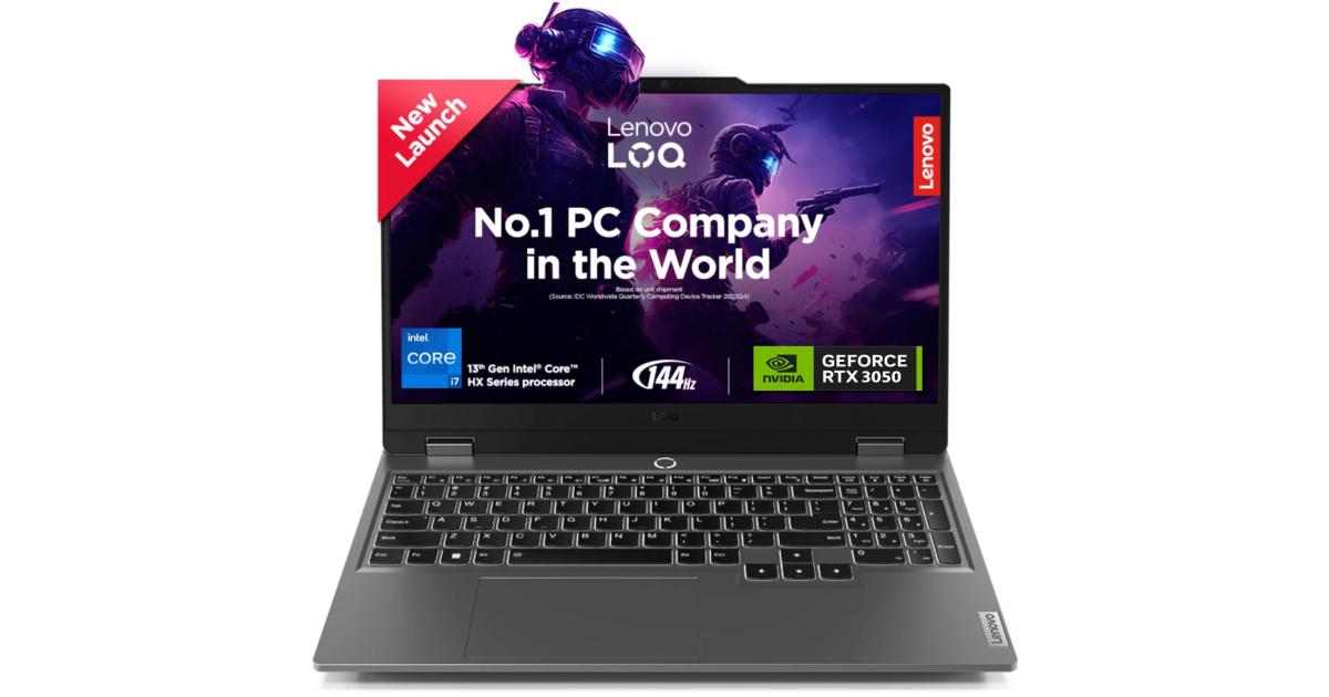 Lenovo LOQ Gaming (2024) NEW 13Gen Intel Core i7 13650HX 14-Cores w/ AI Engine+ LA1 Chip Nvidia & RTX 3050 6GB & IPS 144Hz Display - Luna Grey