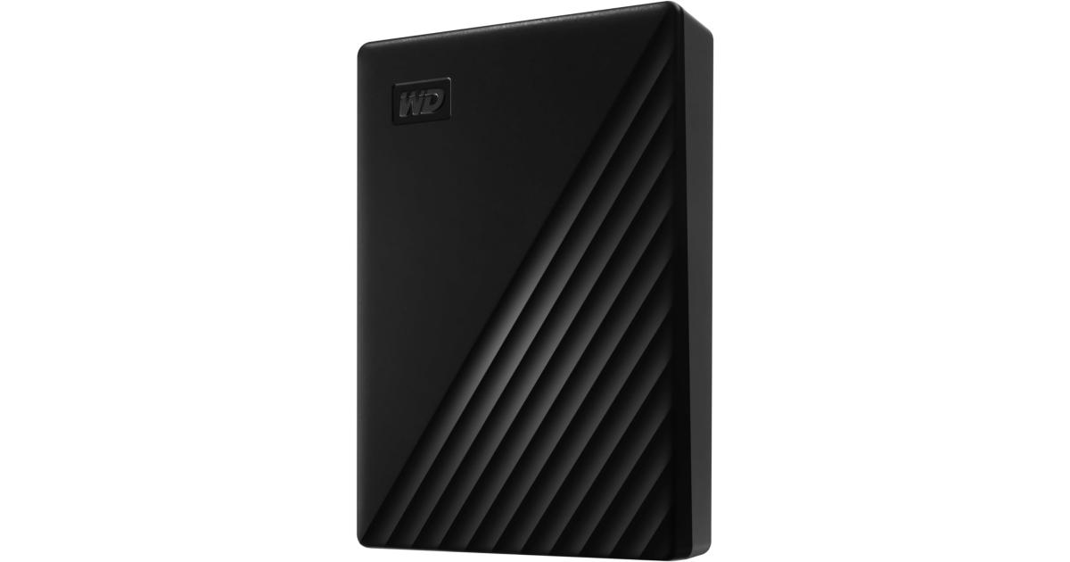 هارديسك (HDD) WD My Passport 6TB Portable External Backup Software & Defense Against Ransomware & Password Protection USB 3.1/USB 3.0 - Black
