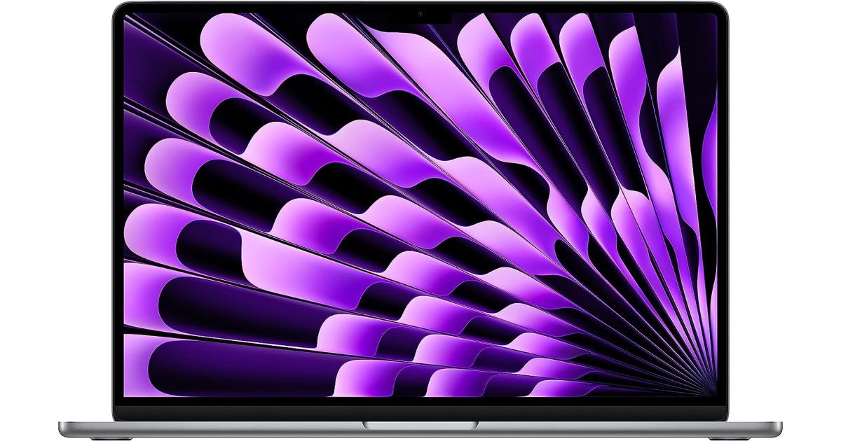 لابتوب آبل MacBook Air Apple 15 (2023) Apple M2 (256GB/8GB) 8‑Core CPU & 10‑Core GPU Retina True Tone - Space Gray Color