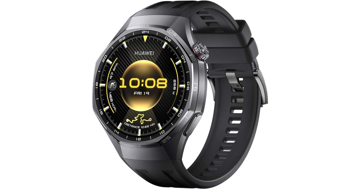 HUAWEI WATCH GT 6 Pro GPS 46mm Smart Watch, 1.47''AMOLED Touchscreen, up to 21 days battery life, Pro-level Cycling, 100+ Sports Mode, iOS & Android, ECG Analysis, All-day Health Monitoring, Black