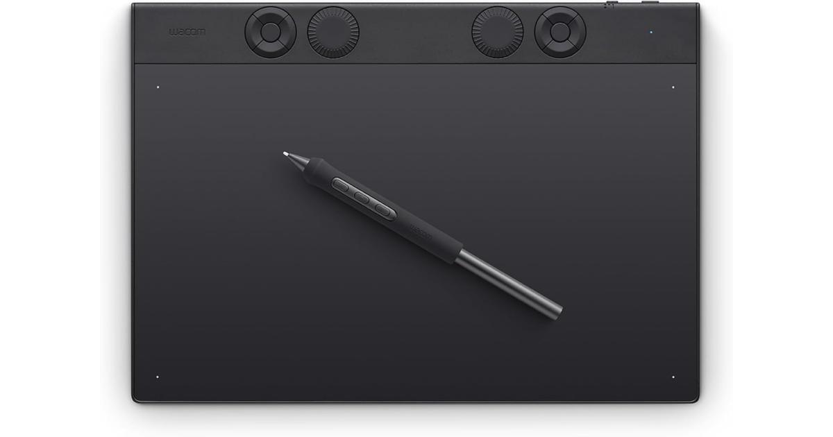 Wacom Intuos Pro (2025) Drawing Tablet, Medium 291 x 206 mm Wireless Graphics Art Tablet with Pro Pen 3 & Touch Ring, Digital Drawing Pad for Mac and Windows PC