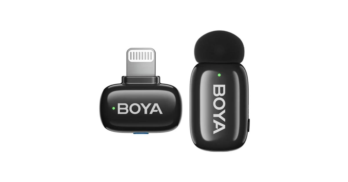 BOYA Mini-16 Wireless Lavalier Microphone for iPhone, AI Voice Change, Noise Reduce, 6H Battery Life & 328ft Range Lapel Mic for Vlogging Video Youtube Podcast TikTok