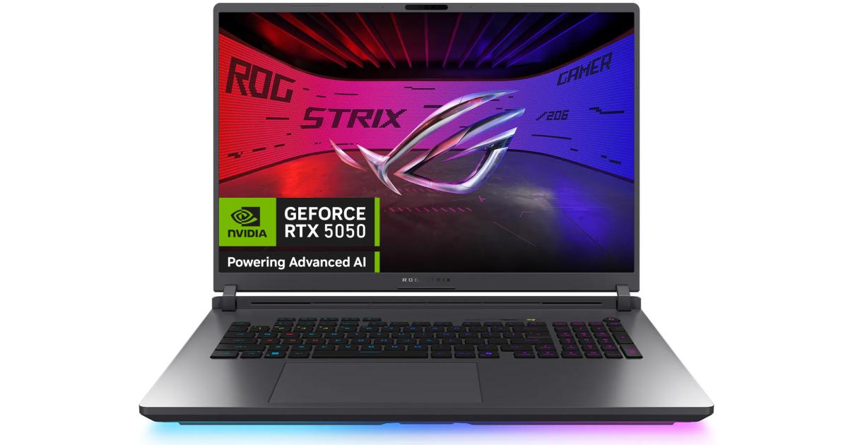 ASUS ROG Strix G18 (2025) G815JHR 14Gen Intel Core i7 14650HX 16-Cores w/ Nvidia RTX 5050 8GB DDR7 & IPS 144Hz Display - Eclipse Gray