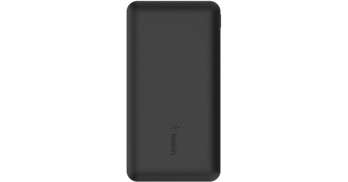باور بنك (شاحن متنقل) Belkin BoostCharge, USB C 10000 mAh w/ 2xUSB-A Ports, 15W, iPhone 17, Air, Pro, Samsung Galaxy S25, iPad, Nintendo Switch 2, Google Pixel 10, etc. - Black