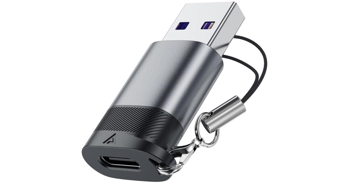 ACEFAST J8 USB-C Female to USB-A Male Adapter 10Gbps Data Transfer Fast Charging Converter