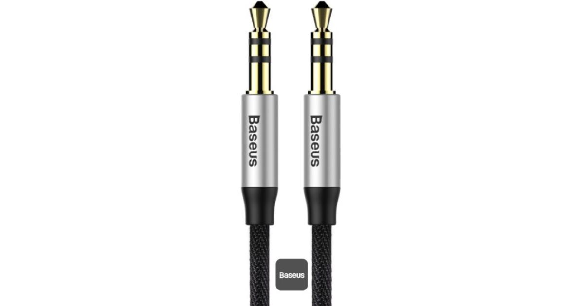 Baseus Yiven M30 Audio Cable Male to Male 3.5mm Aux Cable 1.5M - Black