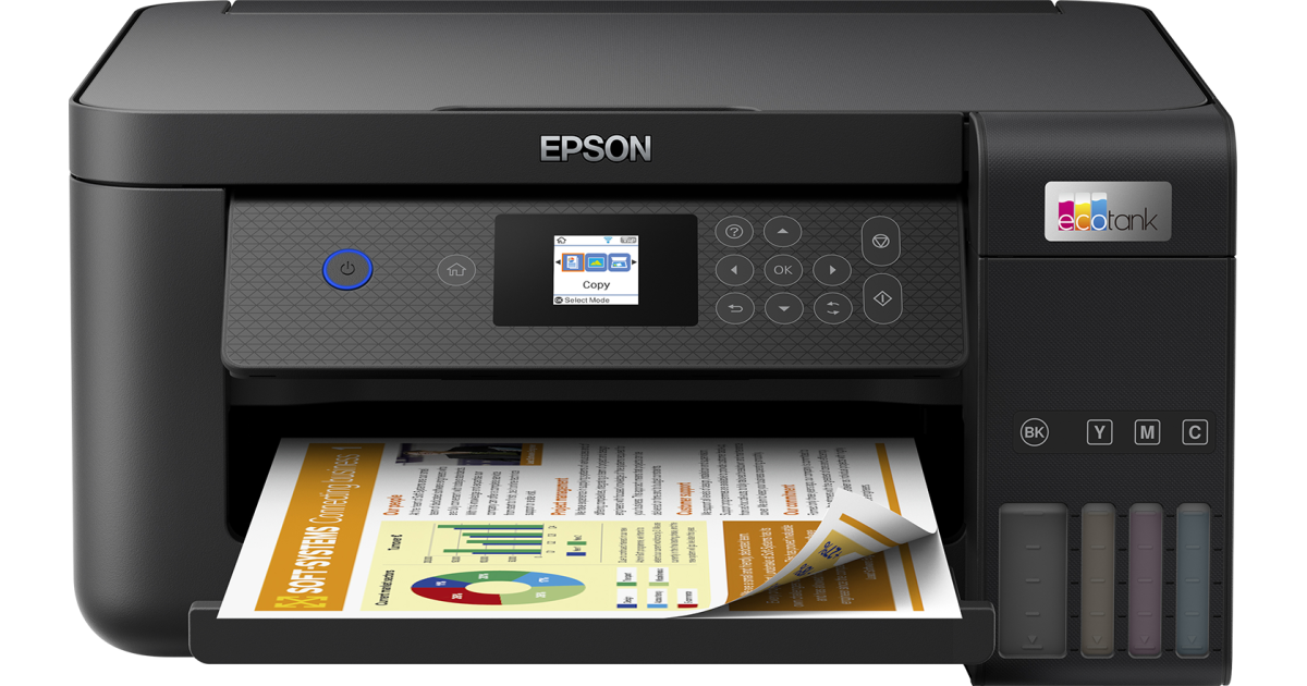 طابعة Epson EcoTank L4260 Wi-Fi Duplex AIO Ink Tank , Borderles Printing Up to A4 Size, Auto Duplex, 5760x1440 dpi Resolution, 10.5ipm/5.0ipm Print Speed, Spill-Free Ink Refilling, Black
