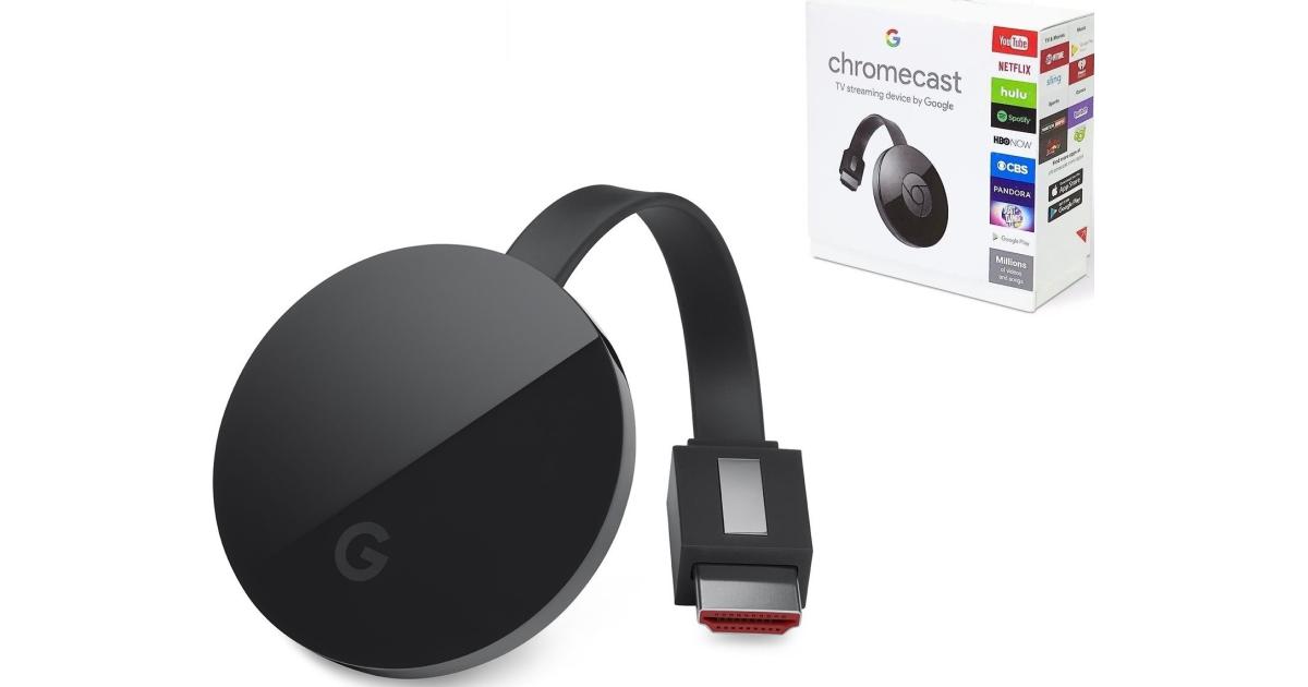 Google Chromecast Ultra 4K Smart TV Streaming Stick - Black