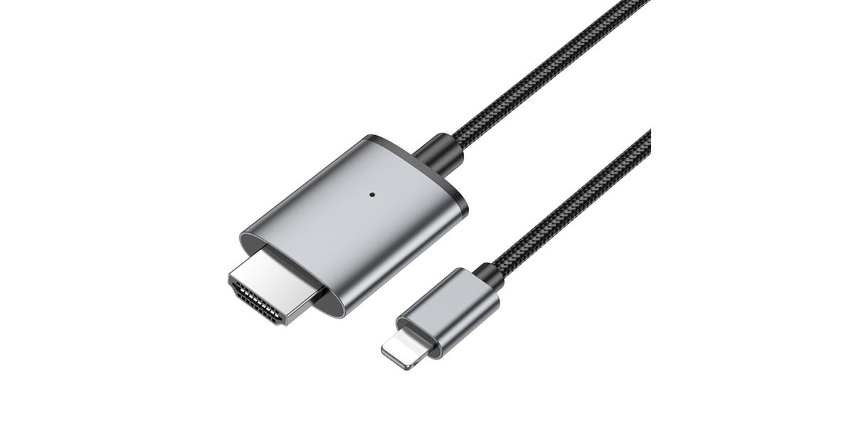 HOCO UA27 Video Cable for Lightning to HDTV, Supports 1080p 60Hz, 2M length